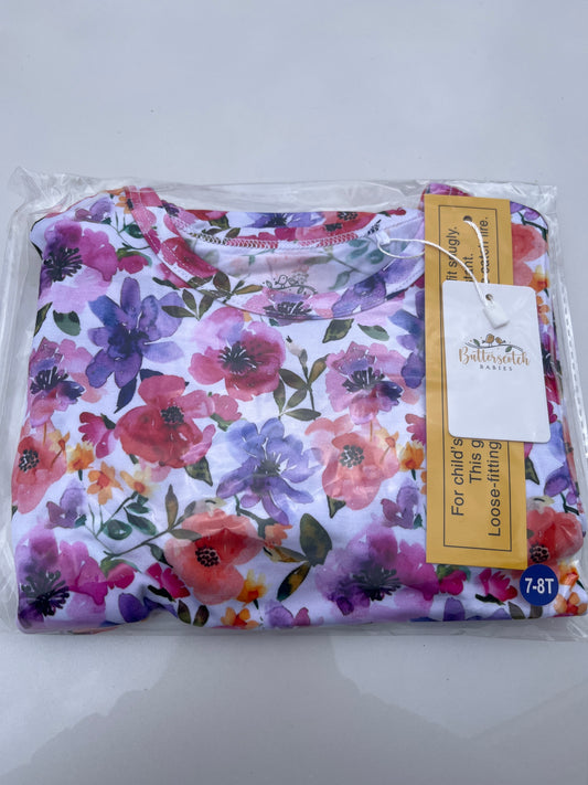 Bamboo Toddler Two-Piece Pajama In Bloom