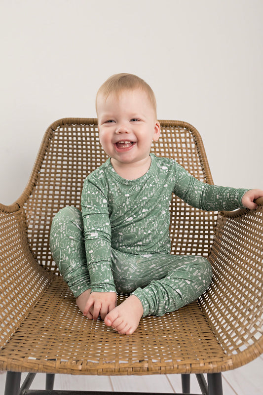 Bamboo Toddler Two-Piece Pajama Yellowstone