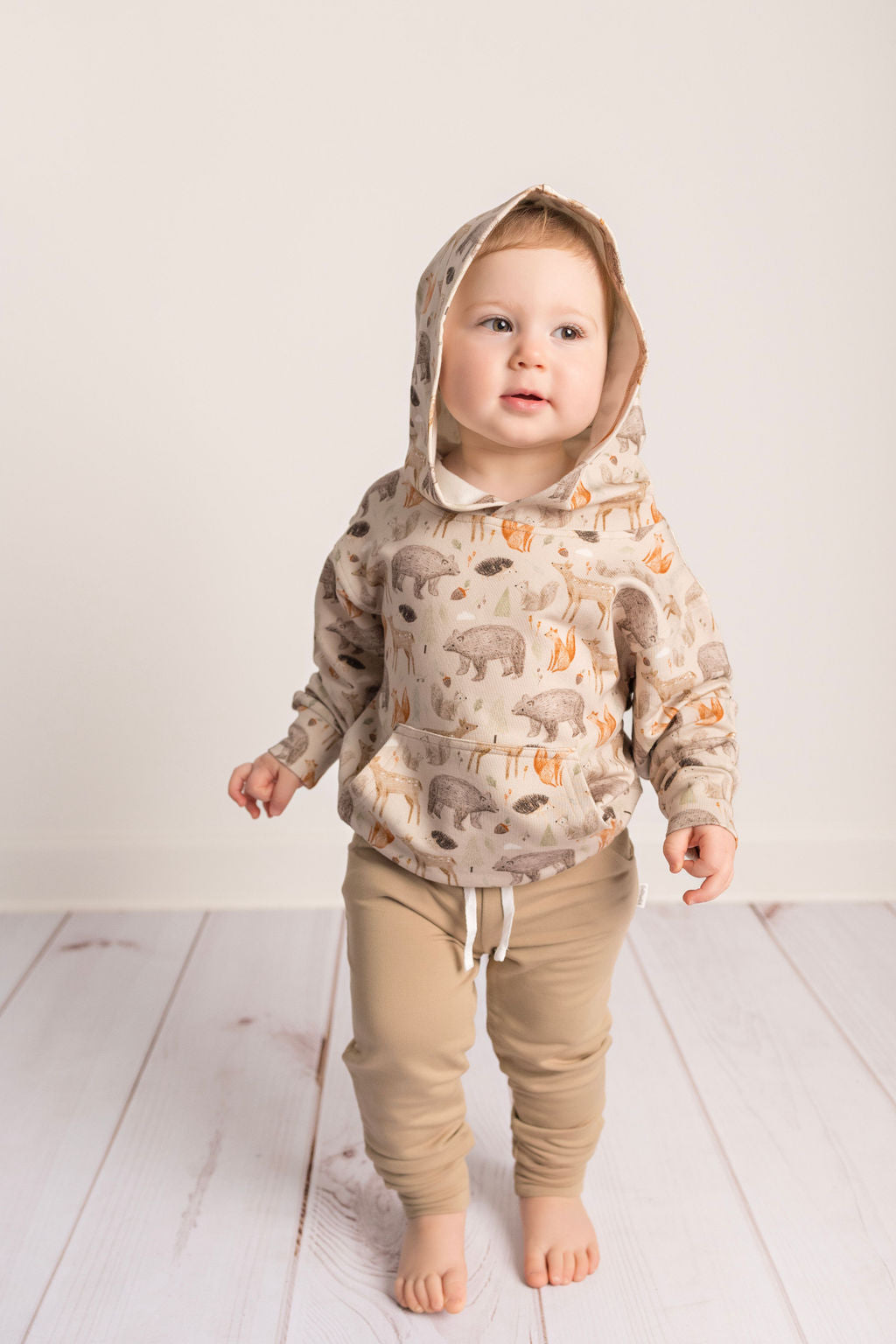 Forest Animal Bamboo Hoodie  ButterscotchBabies