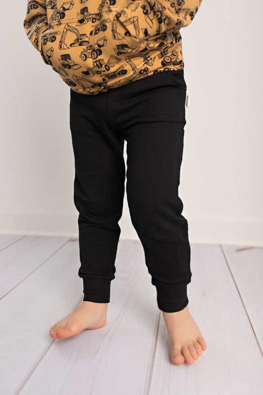 Black Bamboo Jogger Pants