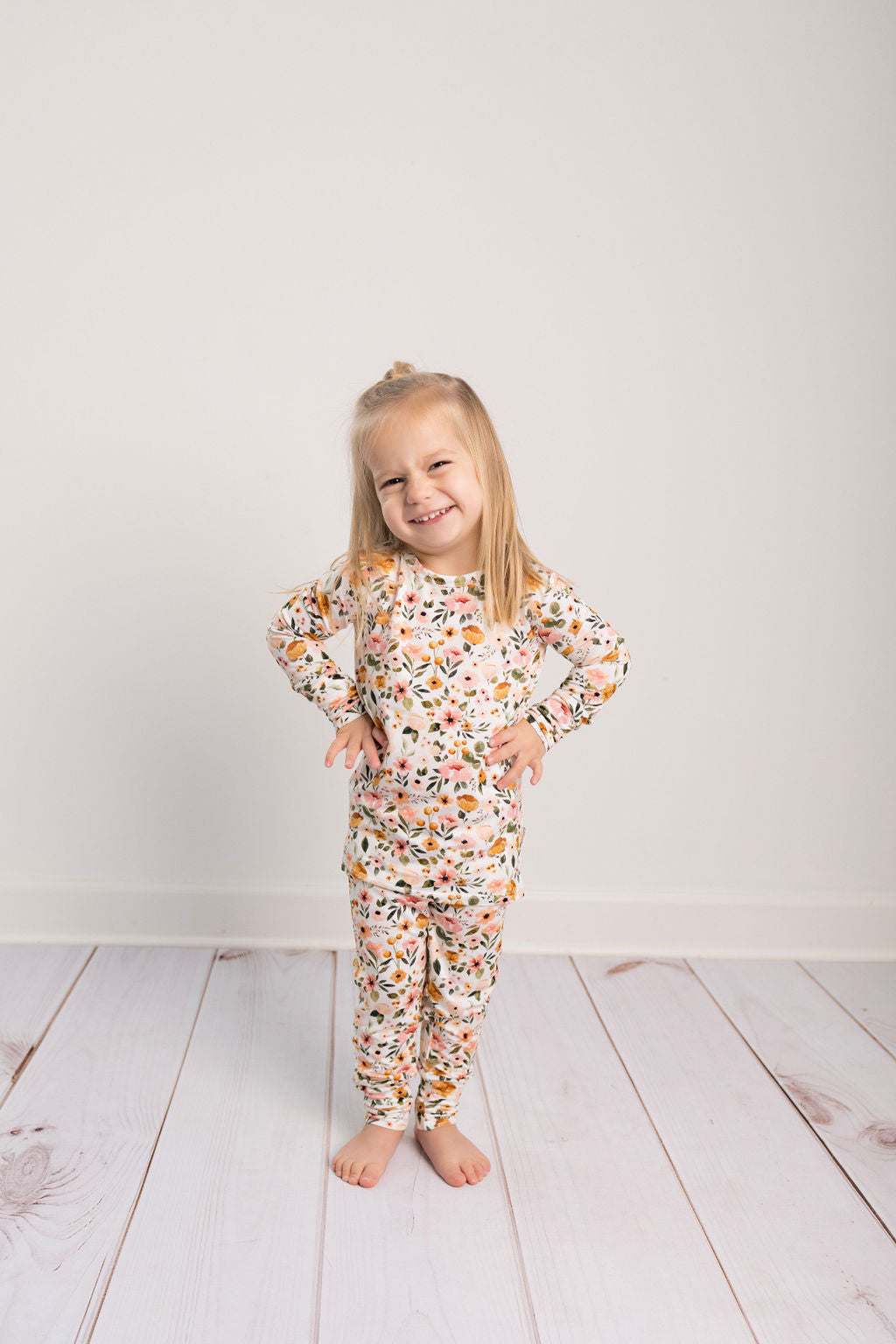 Bamboo Toddler Two-Piece Pajama Boho Floral