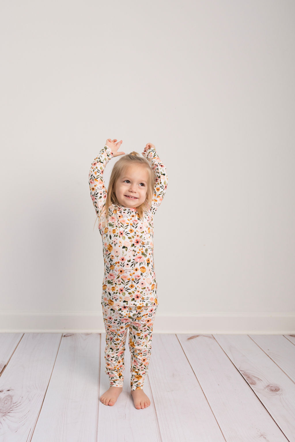 Bamboo Toddler Two-Piece Pajama Boho Floral
