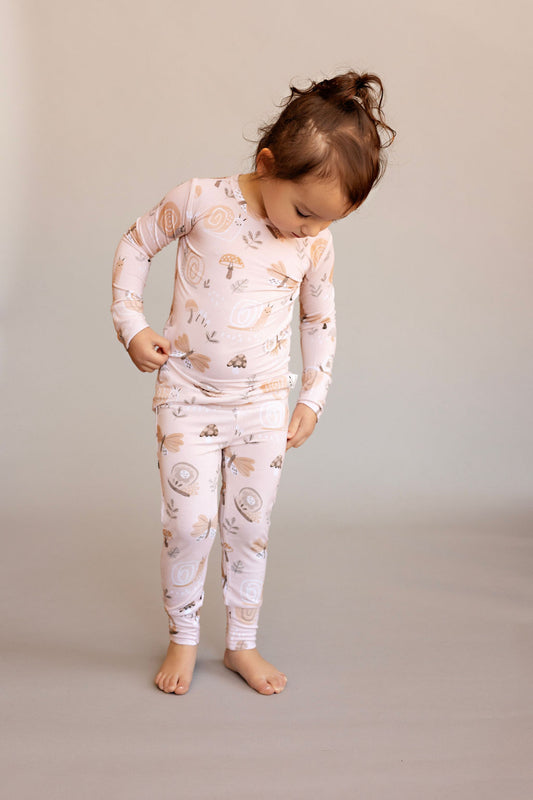 Bamboo Toddler Two-Piece Pajama Snails