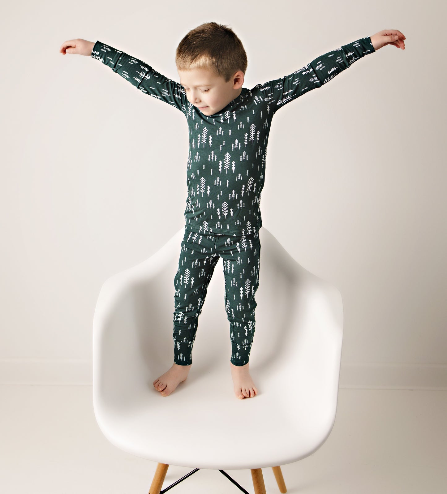 Trees Toddler Two-Piece Bamboo Pajama
