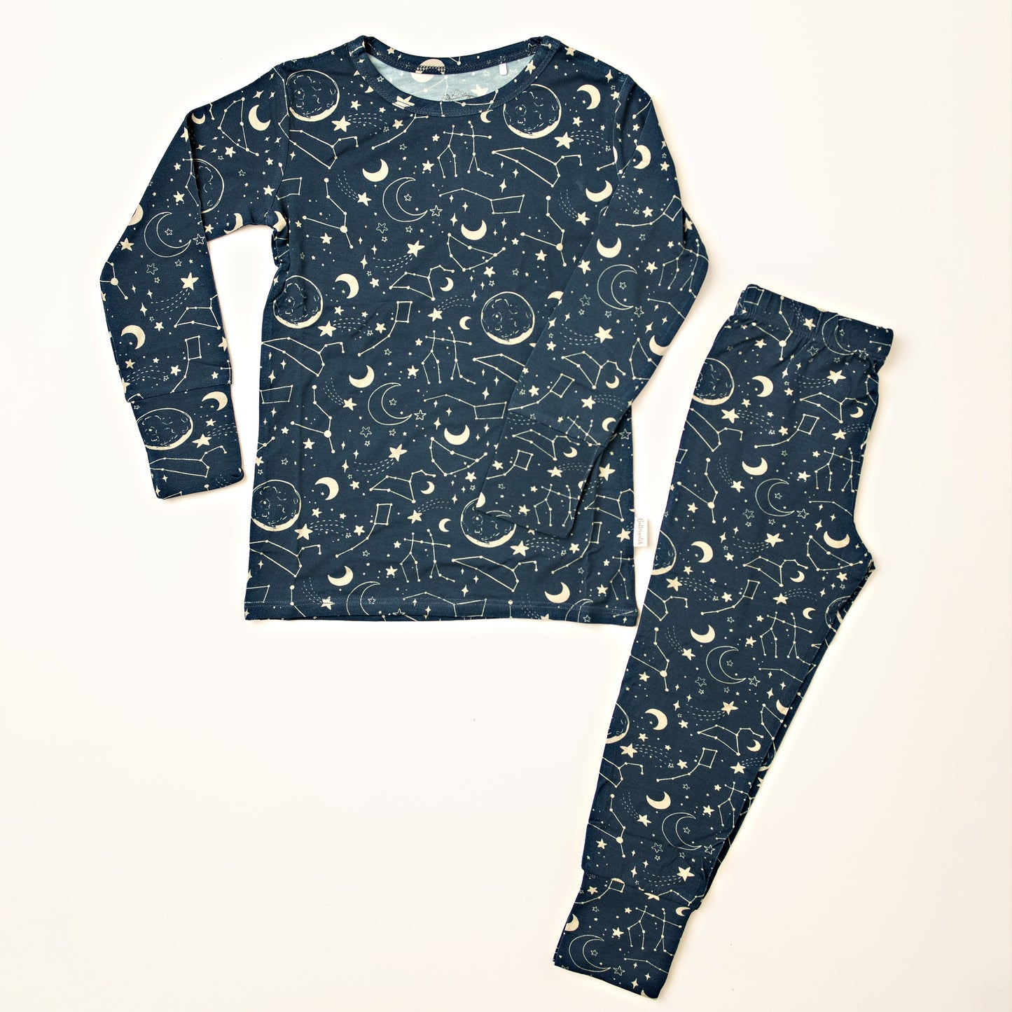 Bamboo Toddler Two-Piece Pajama Midnight Blue Constellation