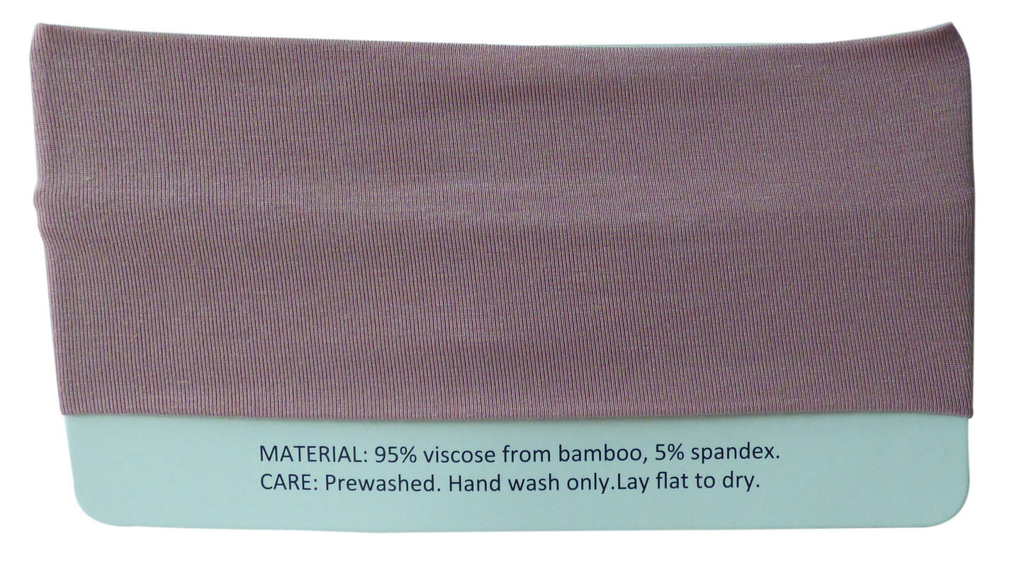 Matching Mauve Headband or Knot Beanie