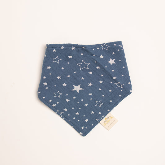 Organic Cotton Blue Star Bandana Bib