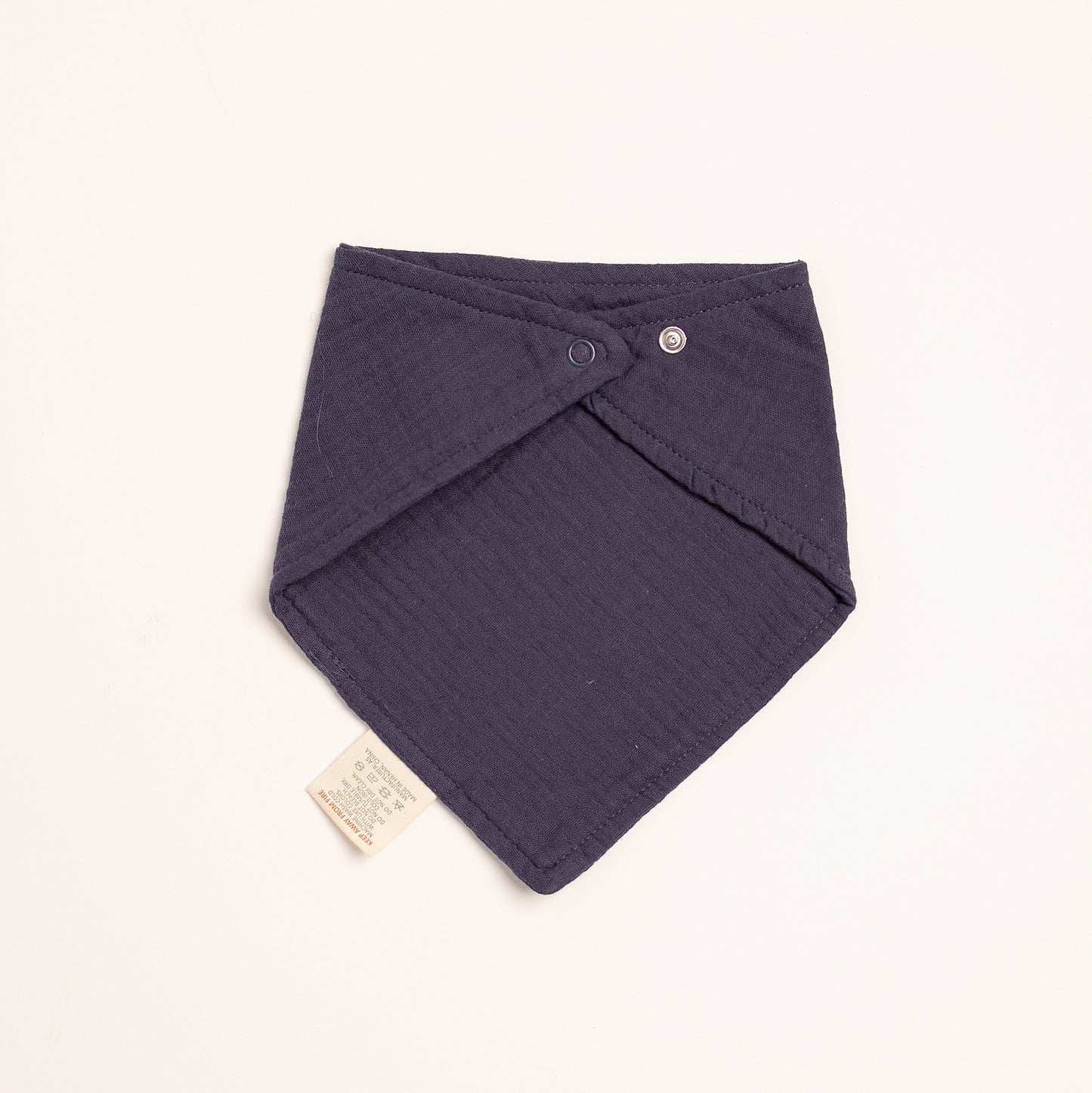 Organic Cotton Navy Bandana Bib
