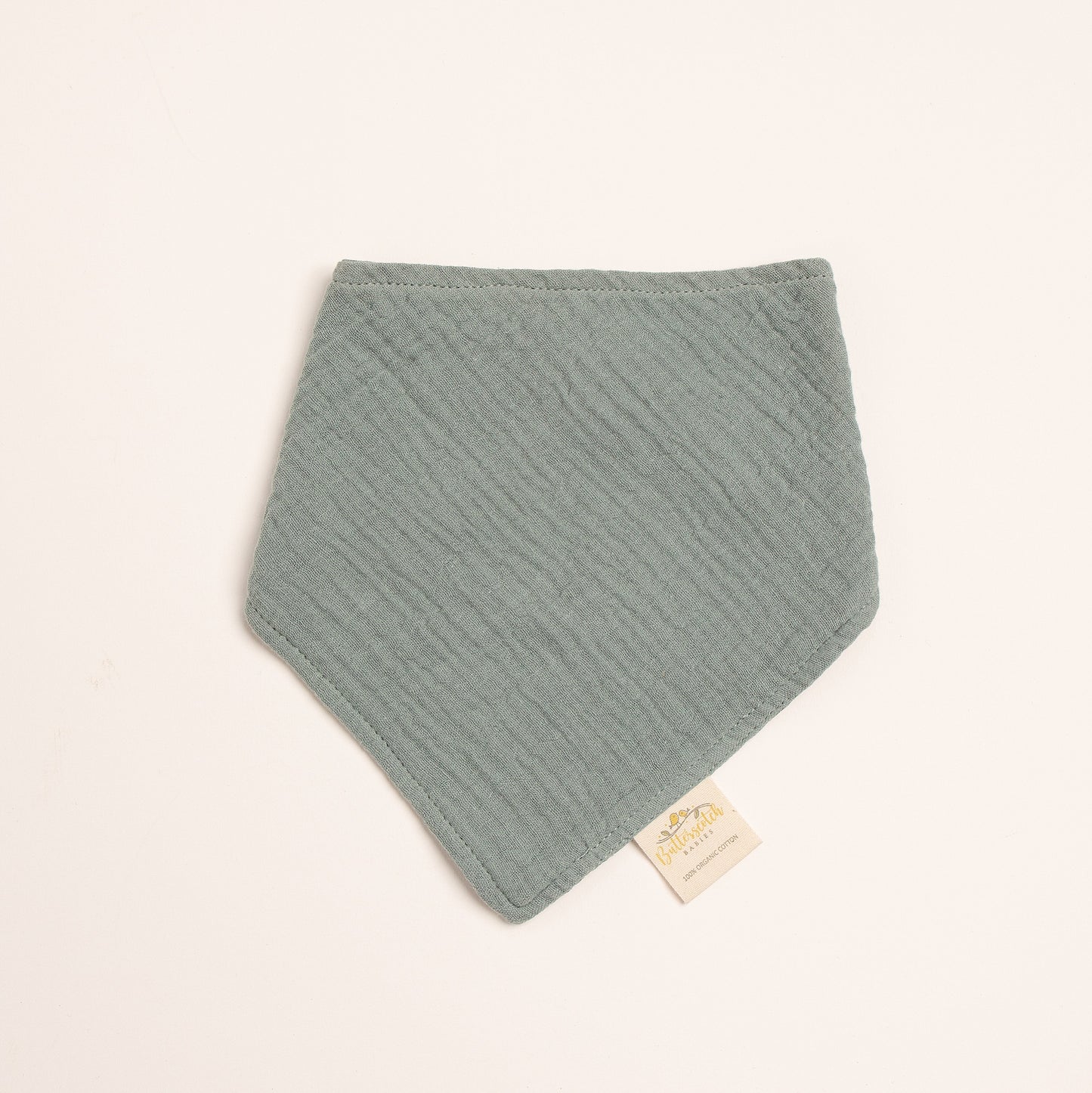 Organic Cotton Sea Foam Bandana Bib