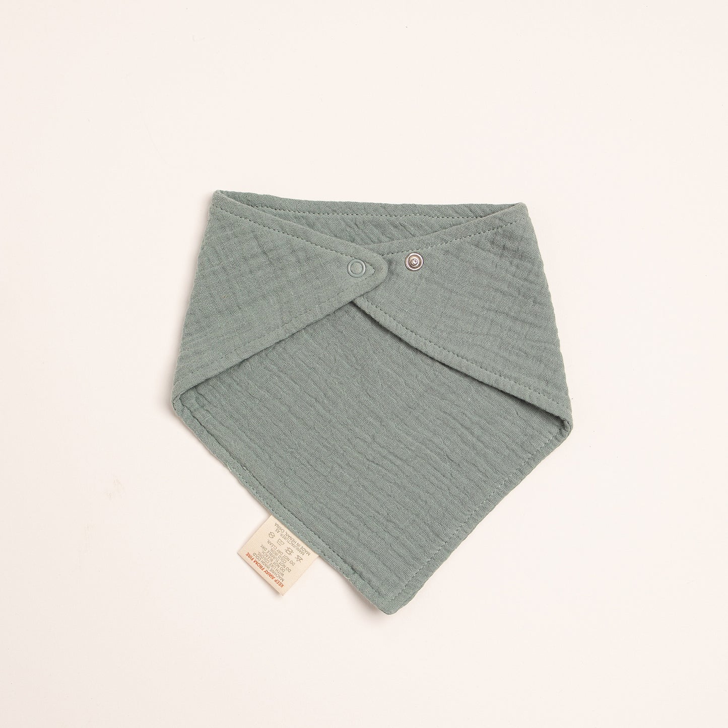 Organic Cotton Sea Foam Bandana Bib