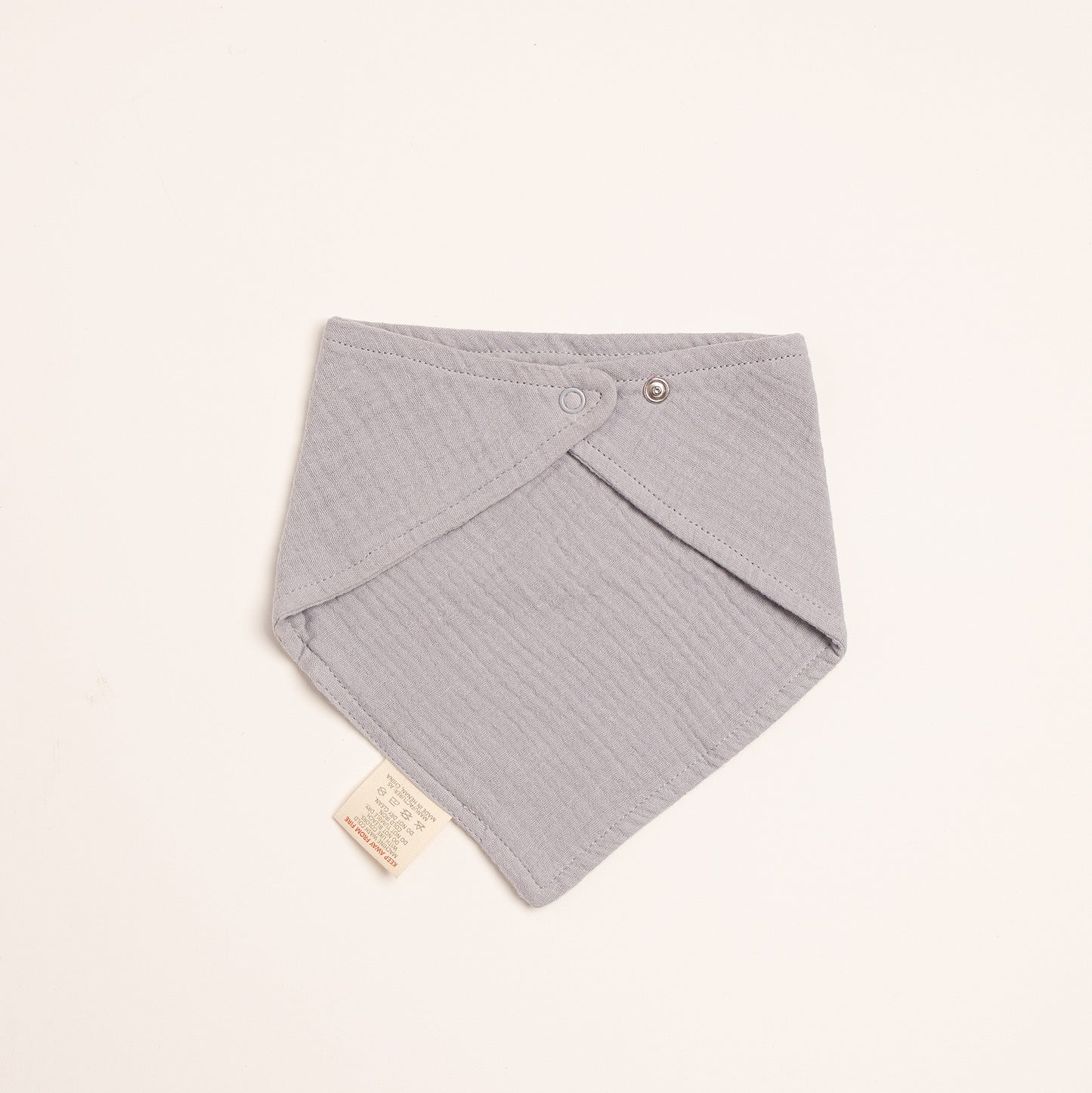 Organic Cotton Blue Grey Bandana Bib