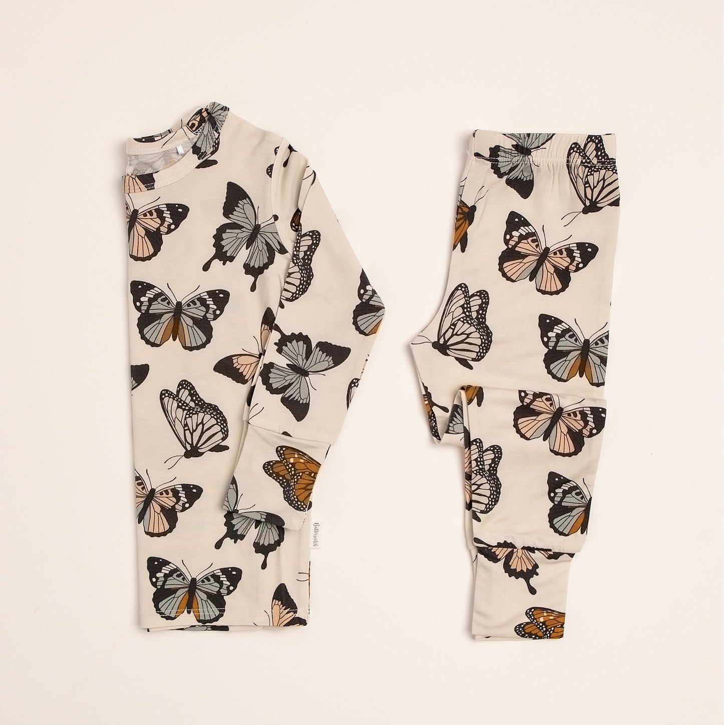 Butterflies Toddler Two-Piece Bamboo Pajamas