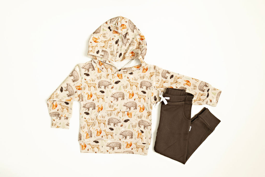 Forest Animal Bamboo Hoodie