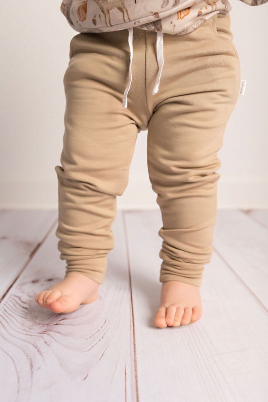 Tan Bamboo Jogger Pants
