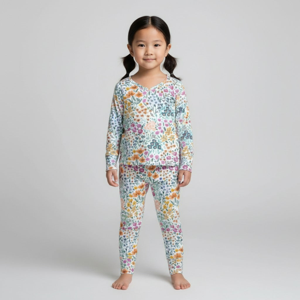Bamboo Toddler Two-Piece Pajama Fields of Spring