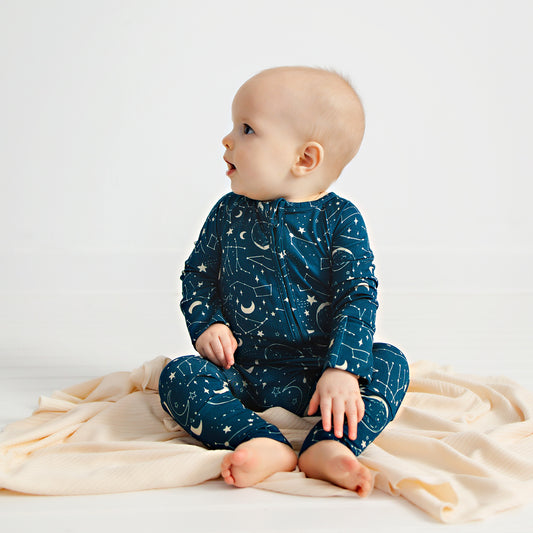 Preemie Bamboo Sleeper Midnight Blue Constellation